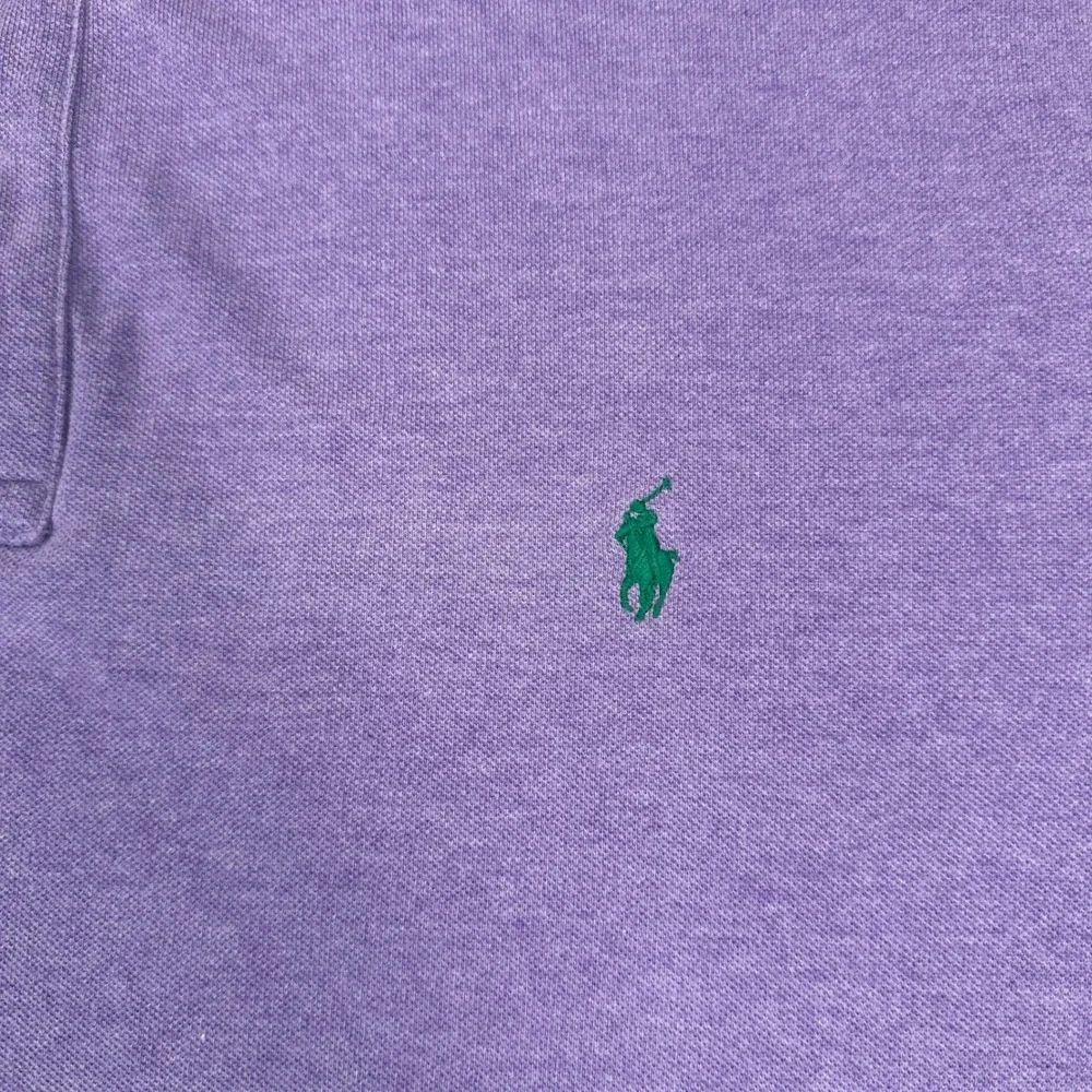 Polo Ralph Lauren Men 3XLT Polo Shirt Purple Heathered Short Sleeve Cotton Logo